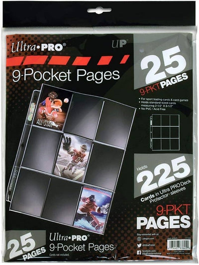 Ultra Pro: Silver Series 9-pocket Page, 25 ct