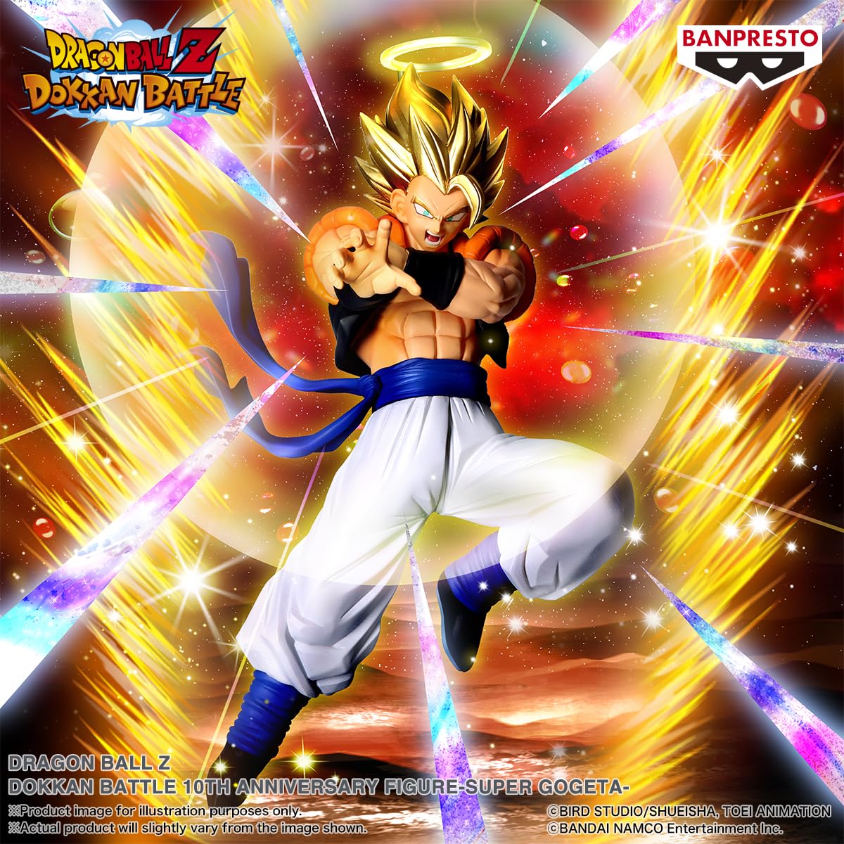 Banpresto - DRAGON BALL Z DOKKAN BATTLE 10TH ANNIVERSARY Super Gogeta Figure