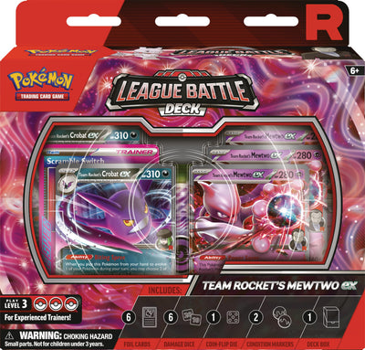 Pokémon TCG: Team Rocket’s Mewtwo ex League Battle Deck - INGLÉS