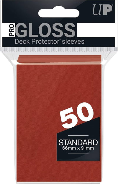 Ultra Pro: Pro-Gloss Standard Sleeves - Red 50ct