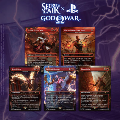 Magic the Gathering: Secret Lair Drop - God of War: Vengeance - Regular - INGLÉS