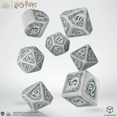 Q Workshop: Harry Potter Slytherin - White Modern Dice