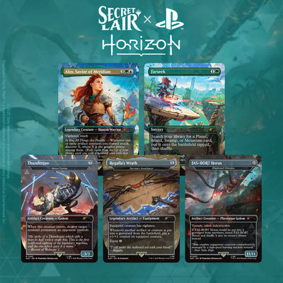 Magic the Gathering: Secret Lair Drop - Horizon: Zero Dawn: Huntress and the Machines - Regular - INGLÉS