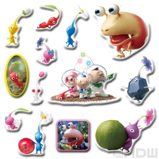 Ensky - Pikmin 3 Puffy Puffy Stickers 3D