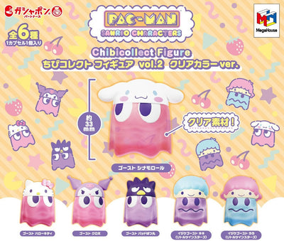 Gachapon - Pac Man x Sanrio Chibi Collection Clear Ver.