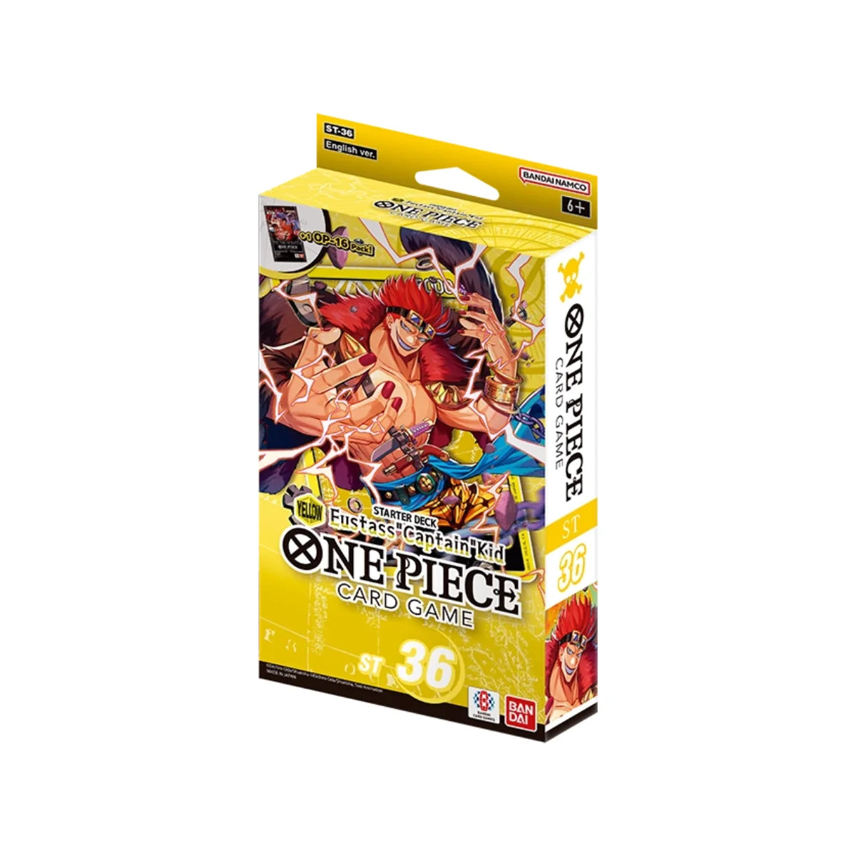 ONE PIECE CARD GAME STARTER DECKS [ST36] - YELLOW EUSTASS CAPTAIN KID - INGLÉS