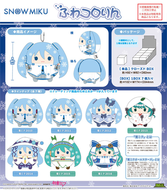 Snow Miku Fuwa Kororin Plush