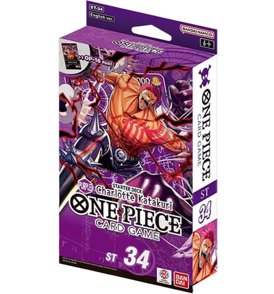 ONE PIECE CARD GAME STARTER DECKS [ST34] - PURPLE CHARLOTTE KATAKURI - INGLÉS