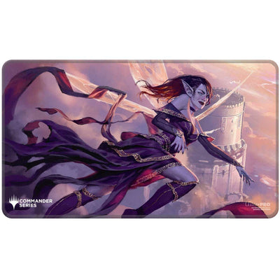 Ultra Pro: Commander Series - Release 4 - Three Color Shard - Q4 2024 Stitched Edge Playmat Alela for Magic: The Gathering