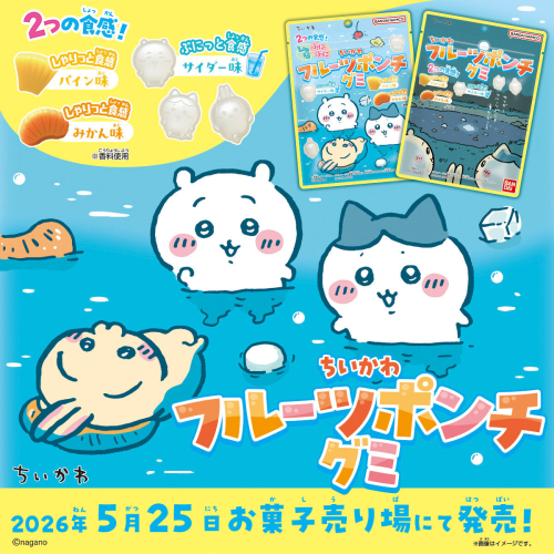 Chiikawa Fruits Punch Gummy