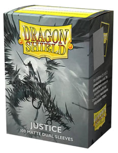 Dragon Shield: 100 Micas Tamaño Standard Dual Matte Justice