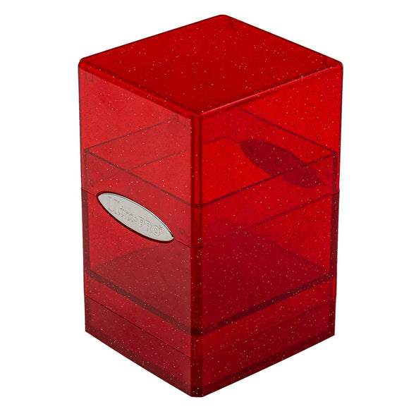 Ultra Pro: Deck Box Satin Tower - Glitter Red