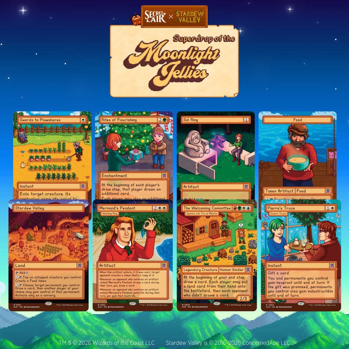 Magic the Gathering: Secret Lair Drop - Secret Lair x Stardew Valley -Welcom to Stardew Valley - Regular