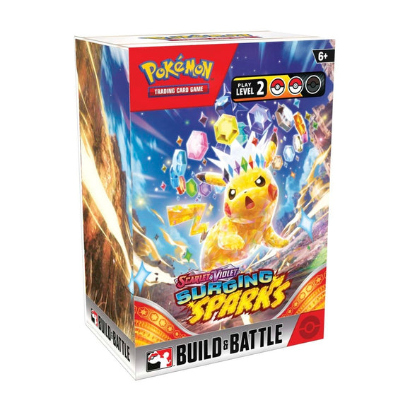 Pokémon TCG: Scarlet & Violet 08 - Surging Sparks Build & Battle Box - INGLÉS