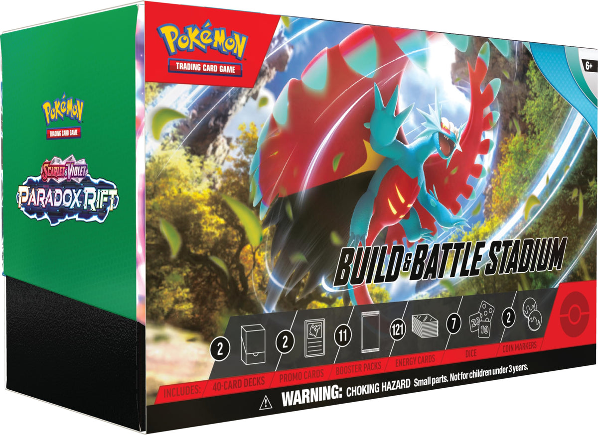 Pokémon TCG: Scarlet & Violet 04 - Paradox Rift Build & Battle Stadium - INGLÉS