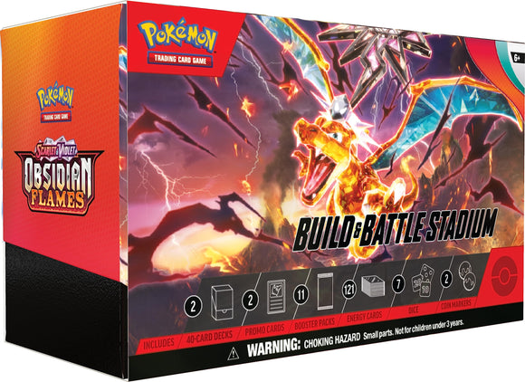 Pokémon TCG: Scarlet & Violet Obsidian Flames  Build & Battle Stadium - INGLÉS