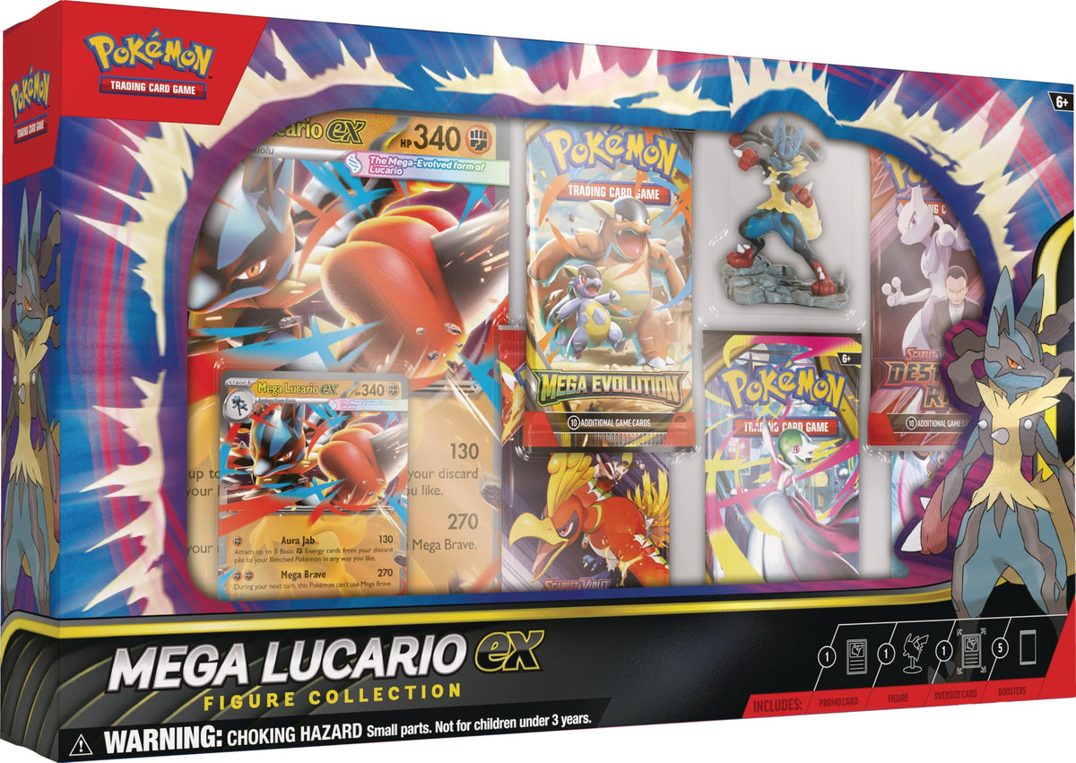 Pokémon TCG: Mega Lucario ex Figure Collection - INGLÉS