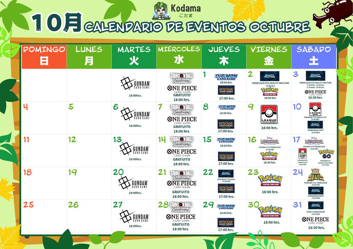 Calendario de eventos