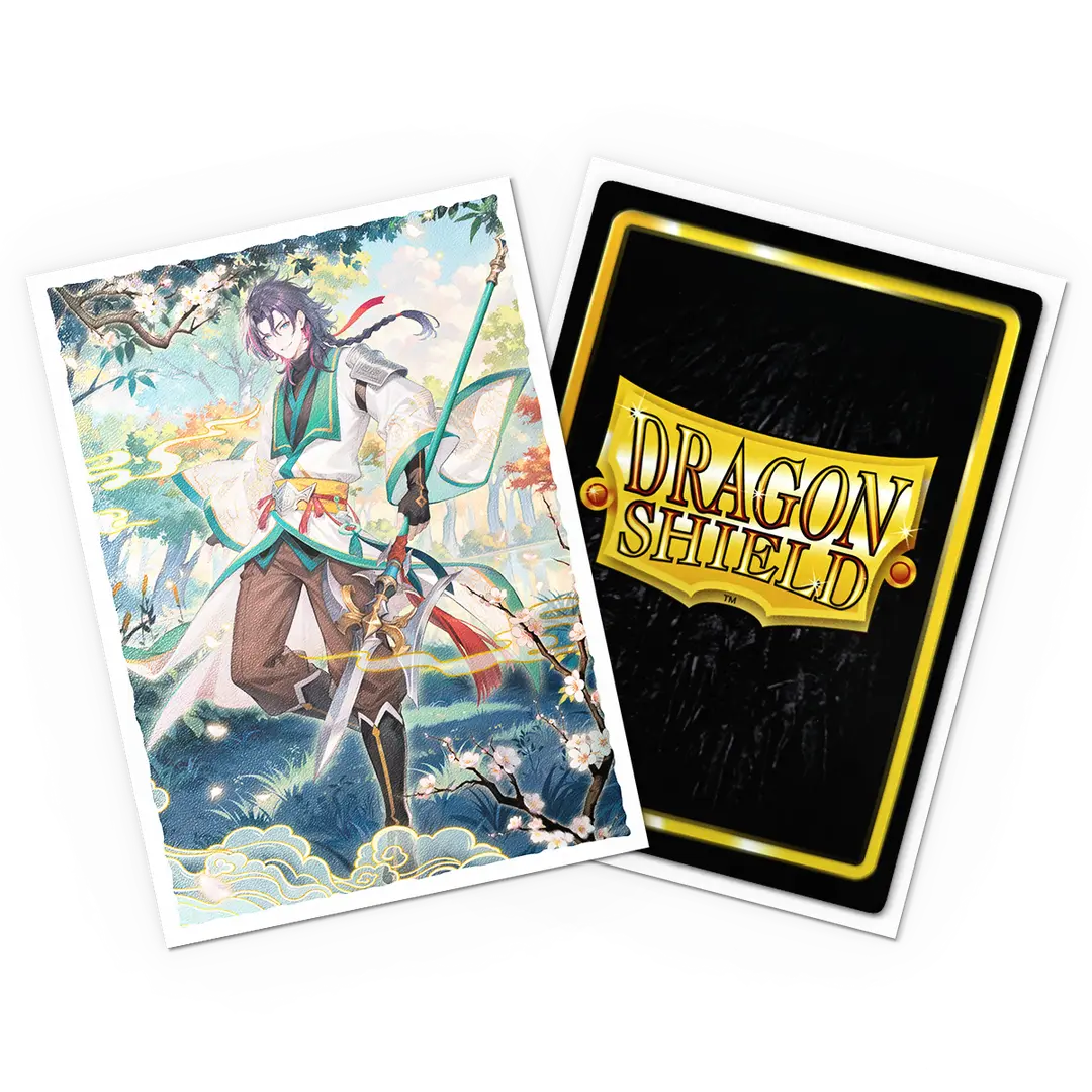 Dragon Shield: 100 Micas Tamaño Standard Dual Matte Art "Grand Archive Jin, Fate Defiant"