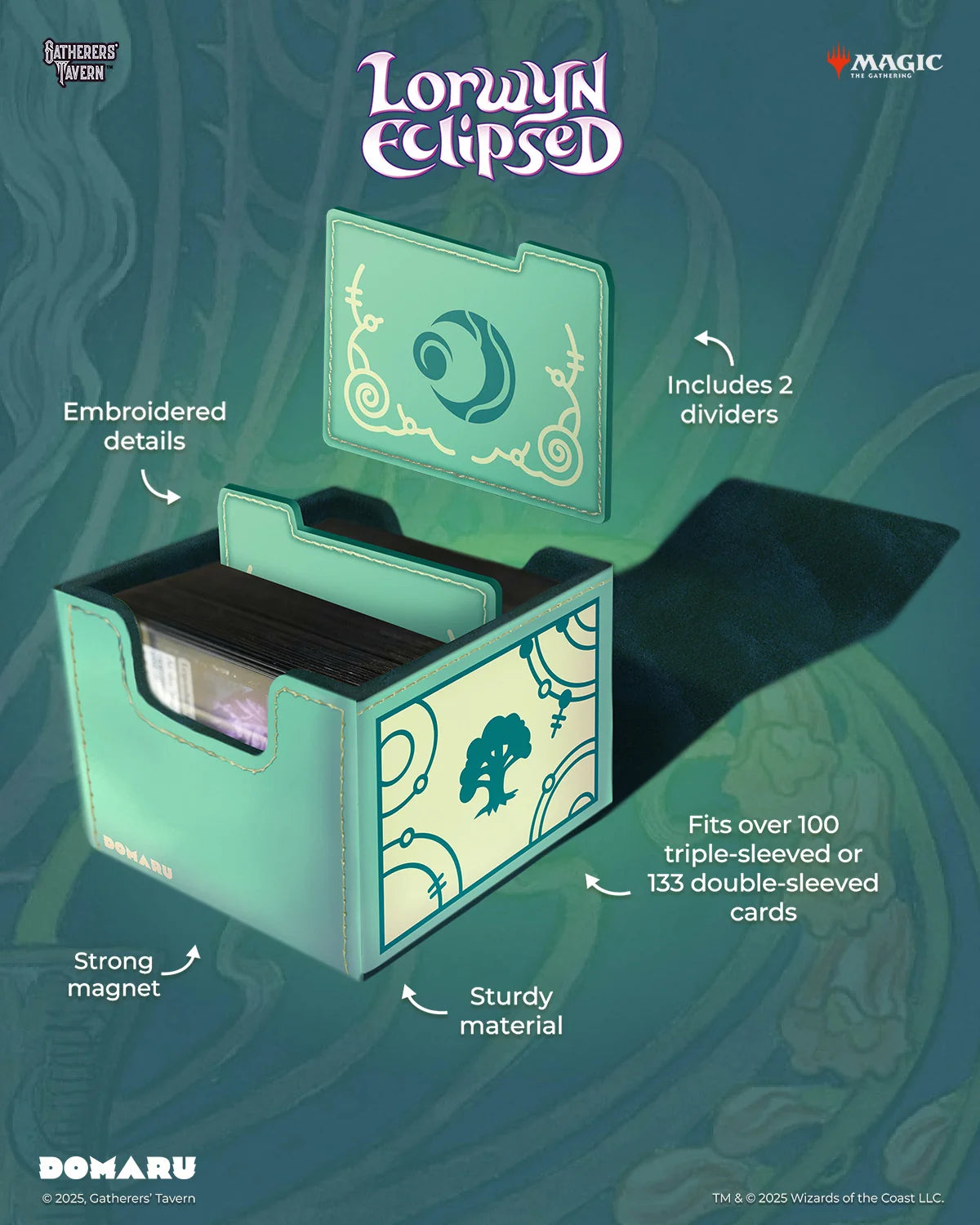 Deckbox: MTG DOMARU Box- Lorwyn Eclipsed- Bloomseeker Green