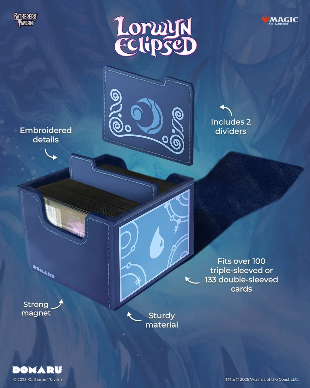 Deckbox: MTG DOMARU Box- Lorwyn Eclipsed- Brine Blue