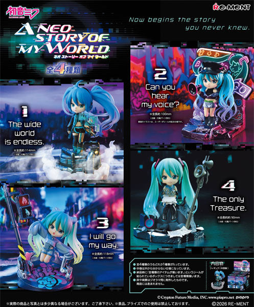 Re-Ment - Hatsune Miku A Neo Story of my World Blind Box