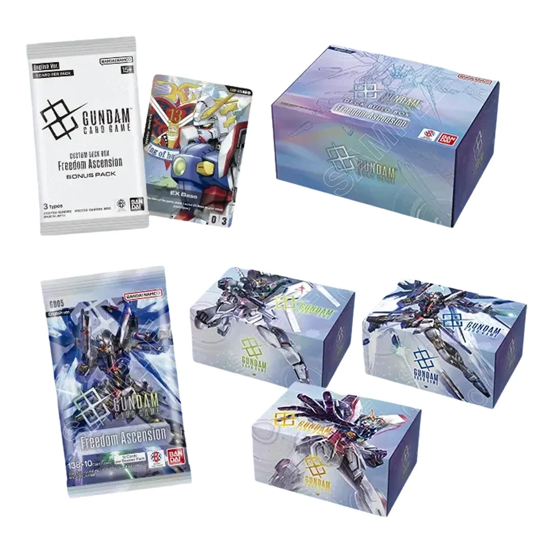 GUNDAM CARD GAME: DECK BUILD BOX 01 FREEDOM ASCENSION (SC01) - INGLÉS