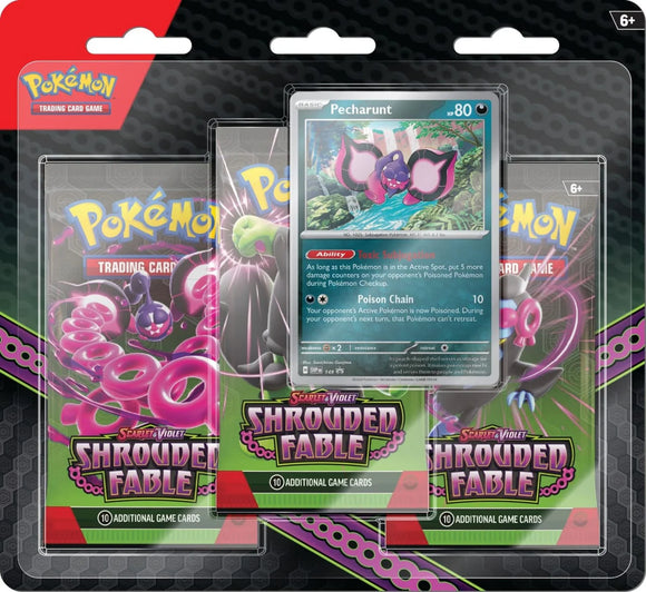 Pokémon TCG: Shrouded Fable 3 Pack Blister - INGLÉS