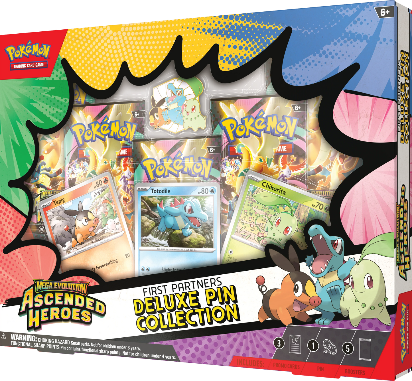 Pokemon TCG: Mega Evolution ME02.5 - Pokémon TCG: Mega Evolution ME02.5 - Ascended Heroes First Partners Deluxe Pin Collection - ESPAÑOL