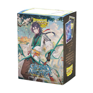 Dragon Shield: 100 Micas Tamaño Standard Dual Matte Art "Grand Archive Jin, Fate Defiant"