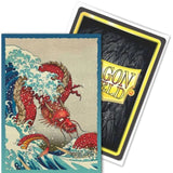 Dragon Shield: 100 Micas Tamaño Standard Art Brushed The Great Wave
