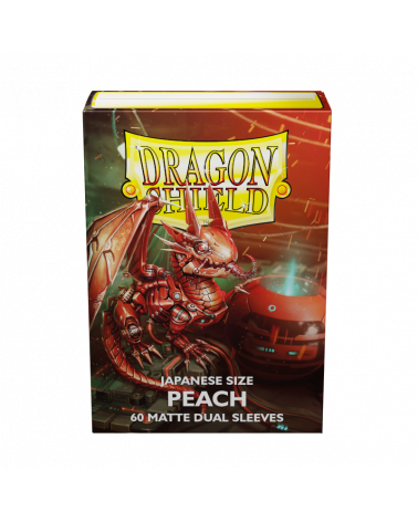 Dragon Shield: 60 Micas Tamaño Small Peach Matte Dual