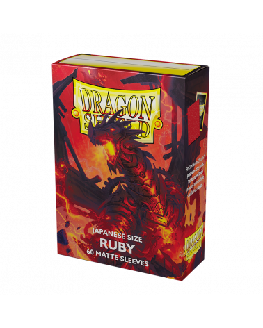 Dragon Shield: 60 Micas Tamaño Small Ruby Matte