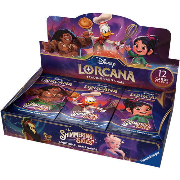 Disney Lorcana Trading Card Game: Shimmering Skies Booster Box - INGLÉS