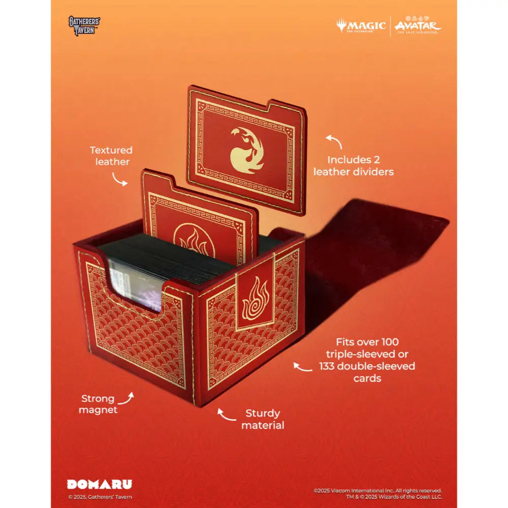 Deckbox: MTG DOMARU Box- Avatar- The Last Airbender- Fire