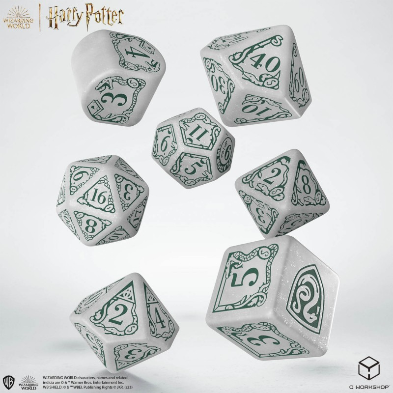 Q Workshop: Harry Potter Slytherin - White Modern Dice