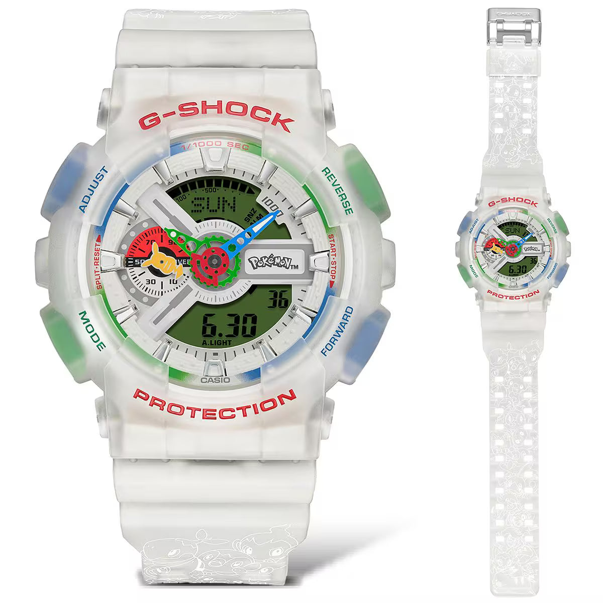 Casio G-Shock Pokémon 30th Anniversary Collaboration Model GA-110PKM-7A