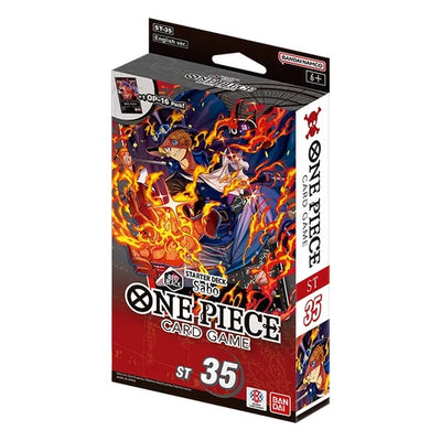 ONE PIECE CARD GAME STARTER DECKS [ST35] - BLACK/RED SABO - INGLÉS