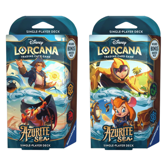 PREVENTA - Disney Lorcana Trading Card Game: Azurite Sea Starter Deck - INGLÉS