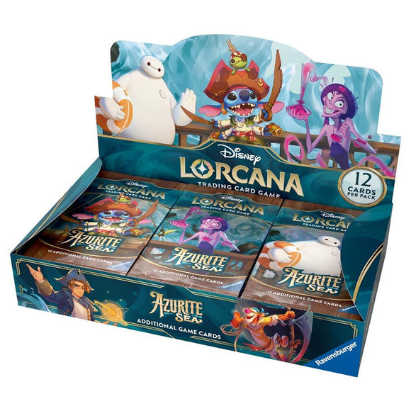 PREVENTA - Disney Lorcana Trading Card Game: Azurite Sea Booster Box - INGLÉS