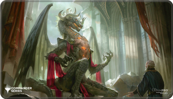 Ultra Pro: Commander Series - Release 4 - Three Color Shard - Q4 2024 Stitched Edge Playmat Korvold for Magic: The Gathering