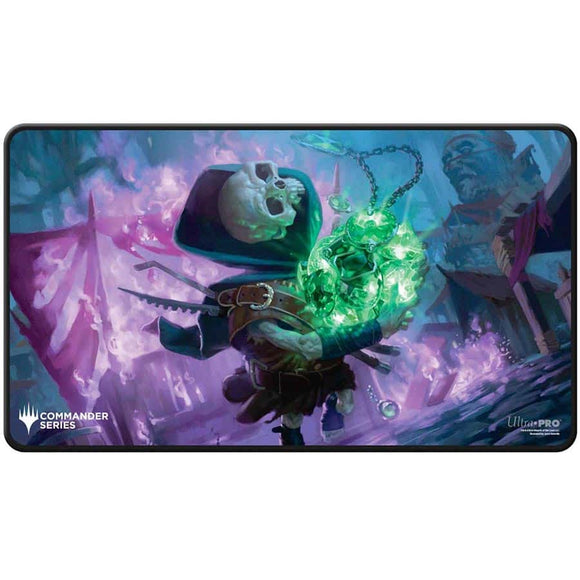 Ultra Pro: Commander Series - Release 4 - Three Color Shard - Q4 2024 Black Stitched Playmat Tinybones - Fan Vote for Magic: The Gathering