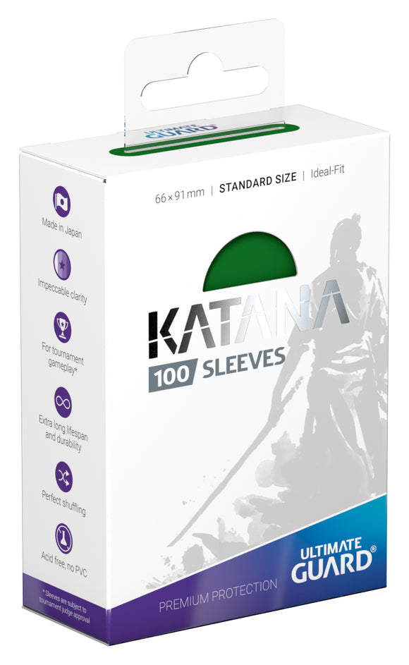 Ultimate Guard: Katana 100 Sleeves Standard Green