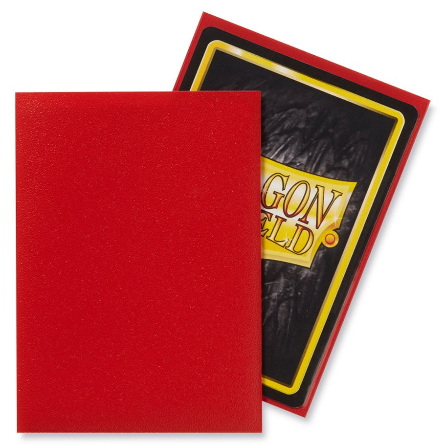 Dragon Shield: 100 Micas Tamaño Standard Matte Crimson