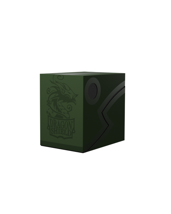 Dragon Shield - Double Shell Forest Green/Black Deck Box