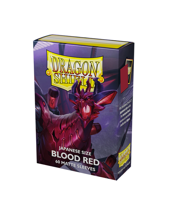 Dragon Shield: 60 Micas Tamaño Small Blood Red Matte