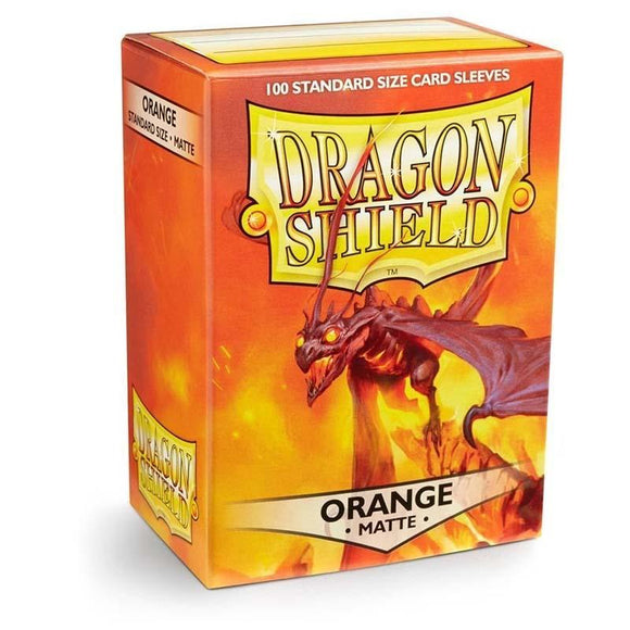 Dragon Shield: 100 Micas Tamaño Standard Matte Orange