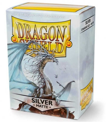 Dragon Shield: 100 Micas Tamaño Standard Matte Silver