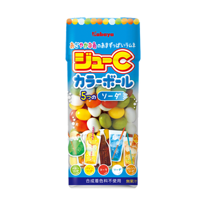 Kabaya Jyu-C Color Ball Ramune Candy