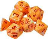 Chessex: Sunburst/ Red Polyhedral 7 Dados